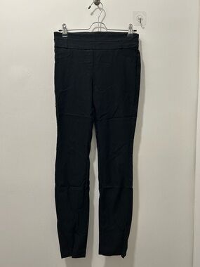 Black Slim-Fit Stretch Pants